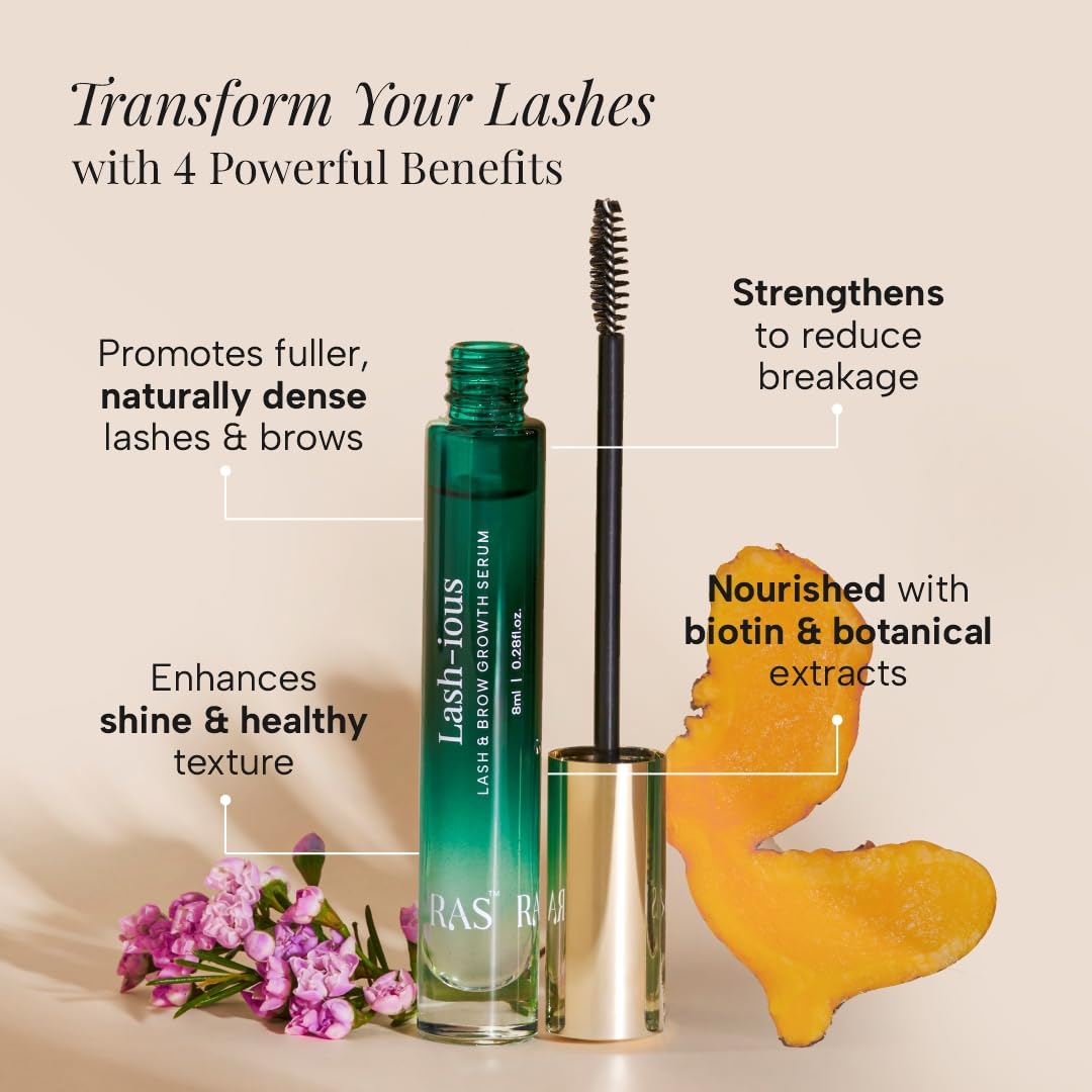 RAS Luxury Oils Lash-ious Lash & Brow Growth Serum with Biotin & Hyaluronic Acid - Makeup and Beauty India MAB - 3