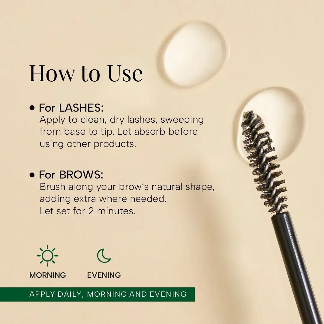 RAS Luxury Oils Lash-ious Lash & Brow Growth Serum with Biotin & Hyaluronic Acid - Makeup and Beauty India MAB - 7